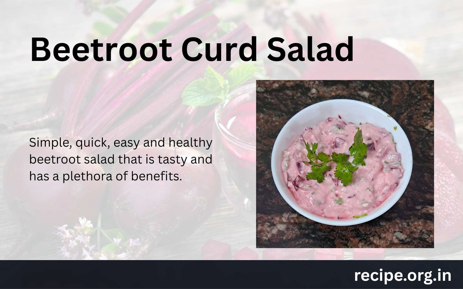 Beetroot Curd Salad Recipe
