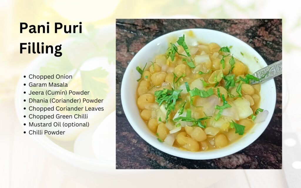 Pani Puri Filling