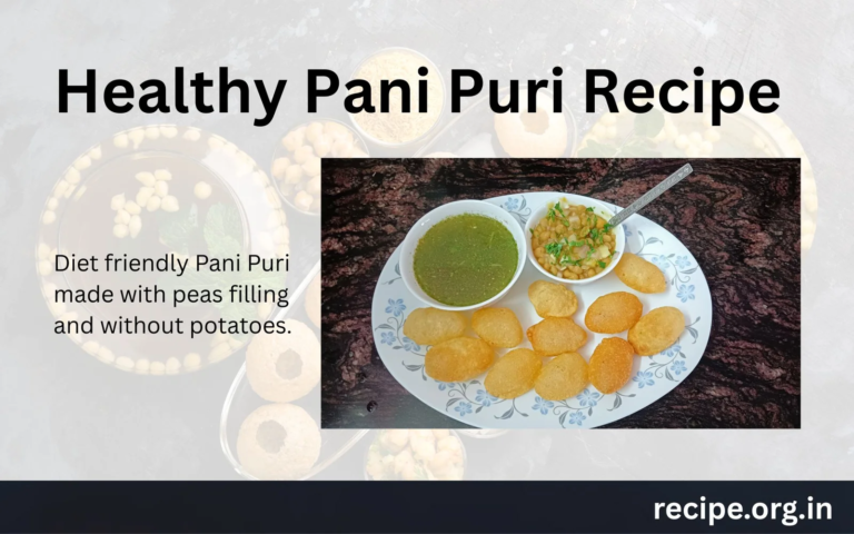 Healthy Pani Puri Recipe
