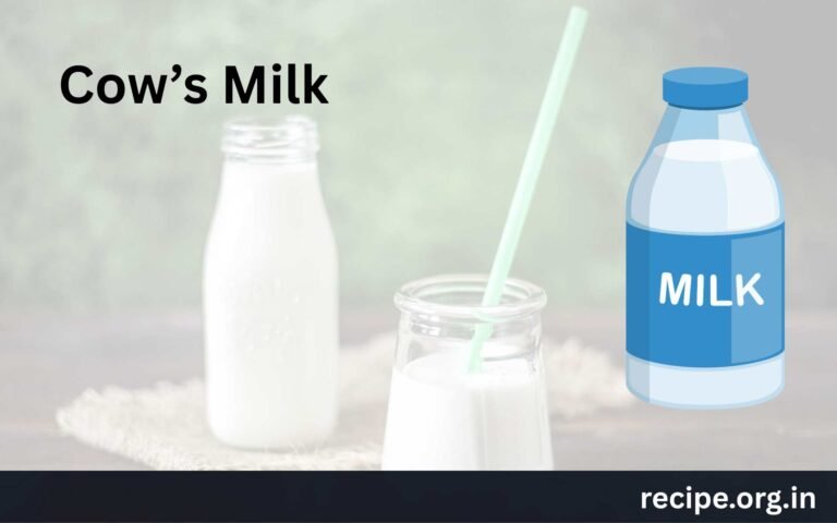 Glycemic Index and Load of Cow's Milk with its Nutritional Values